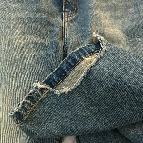 VERSEAS BLUE FADED BOOT LEG JEANS - Picture 3 of 8